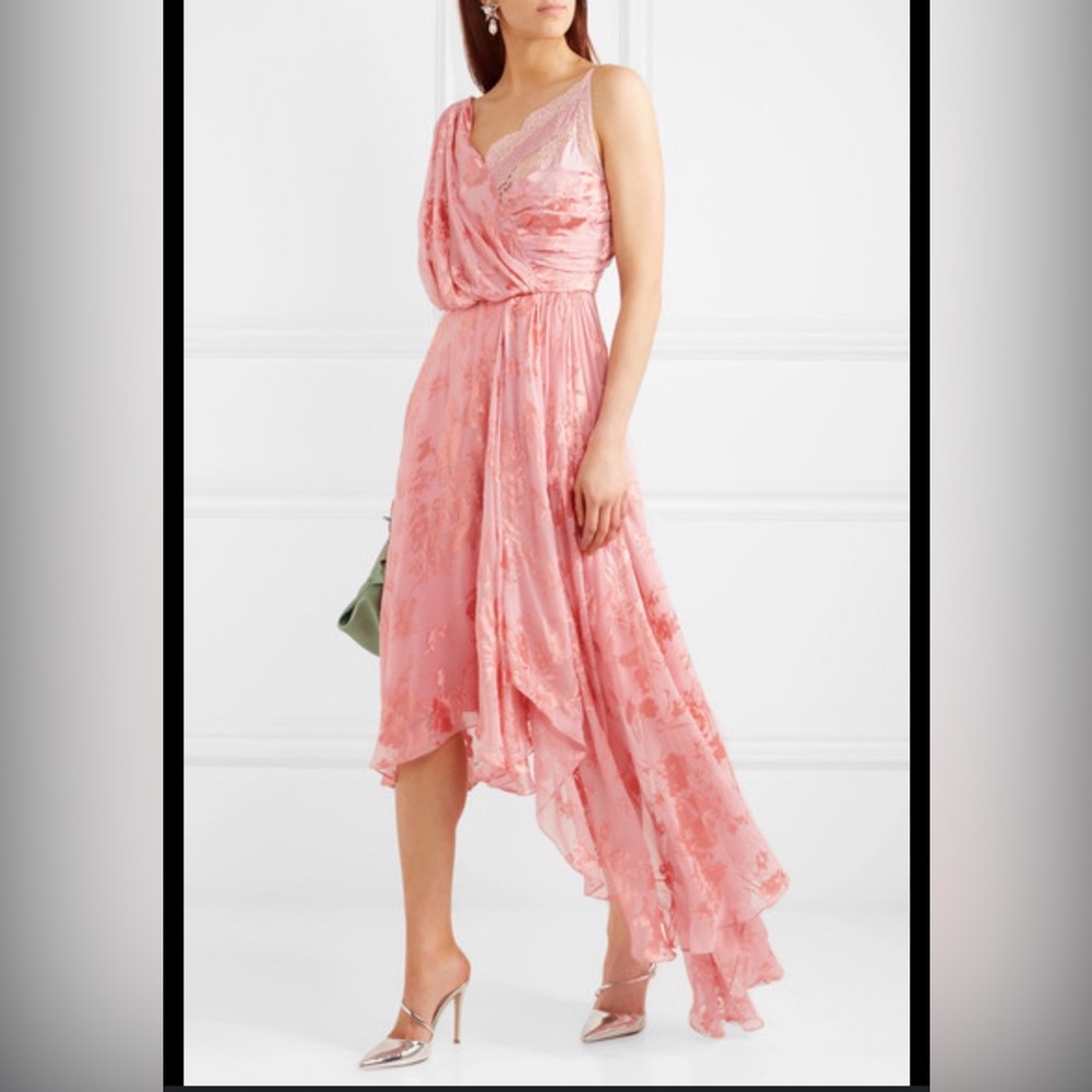 Preen by Thornton Bregazzi Pink Asymmetrical Dress size small/ medium